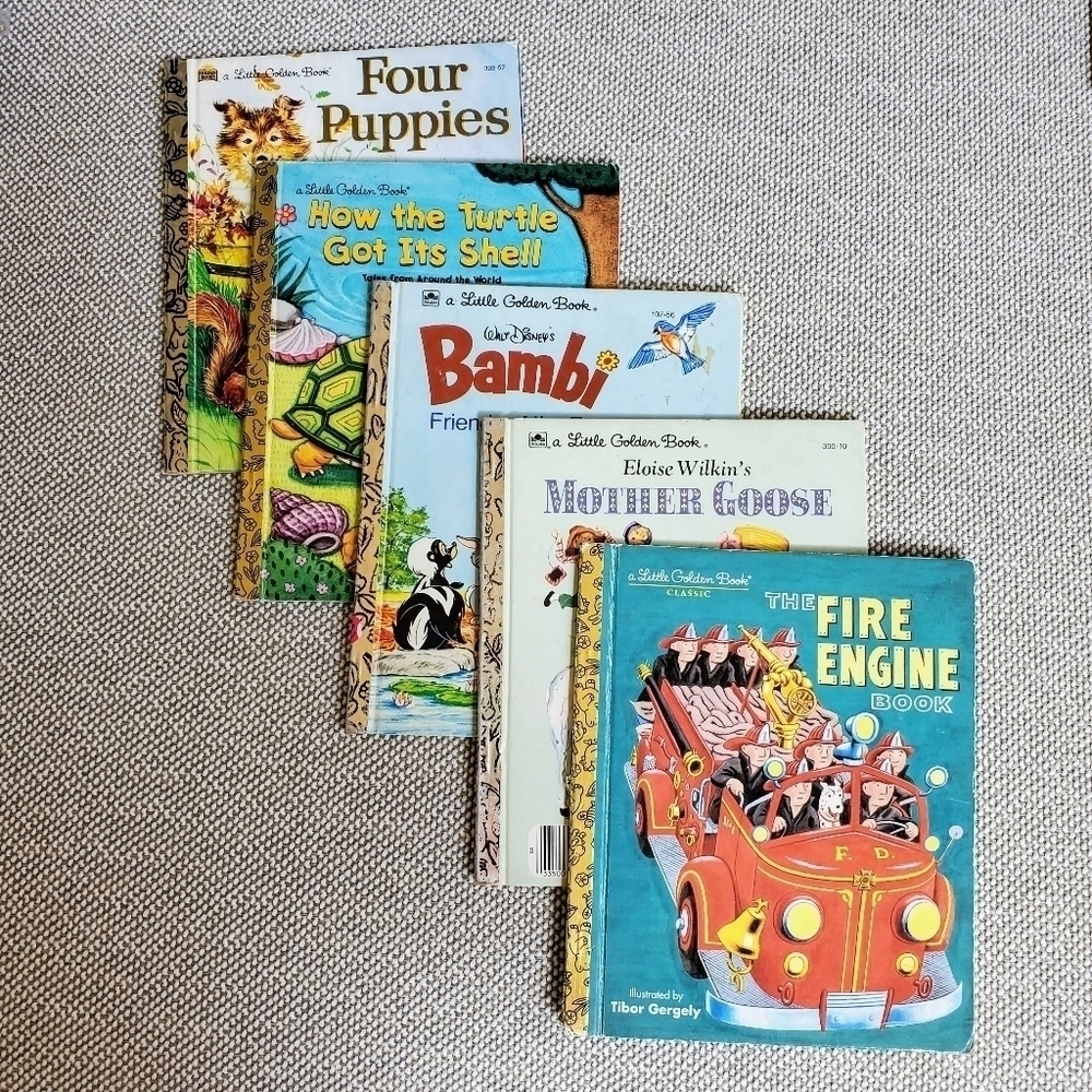 Little Golden Books, Bundle of 5 Books **VINTAGE**